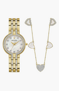 Crystal Collection Bracelet Watch & Station Necklace Set, 30mm BULOVA